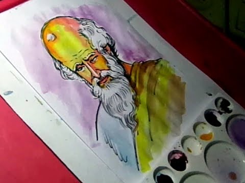 480x360 how to draw archimedes color drawing for kids - Archimedes Drawing