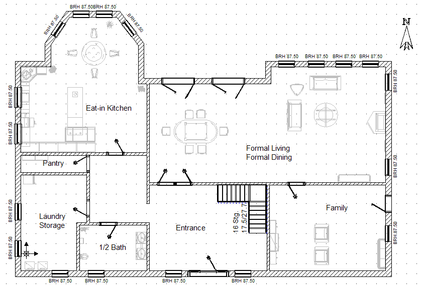 842x569 Floor Plan - Architectural Drawing Scale