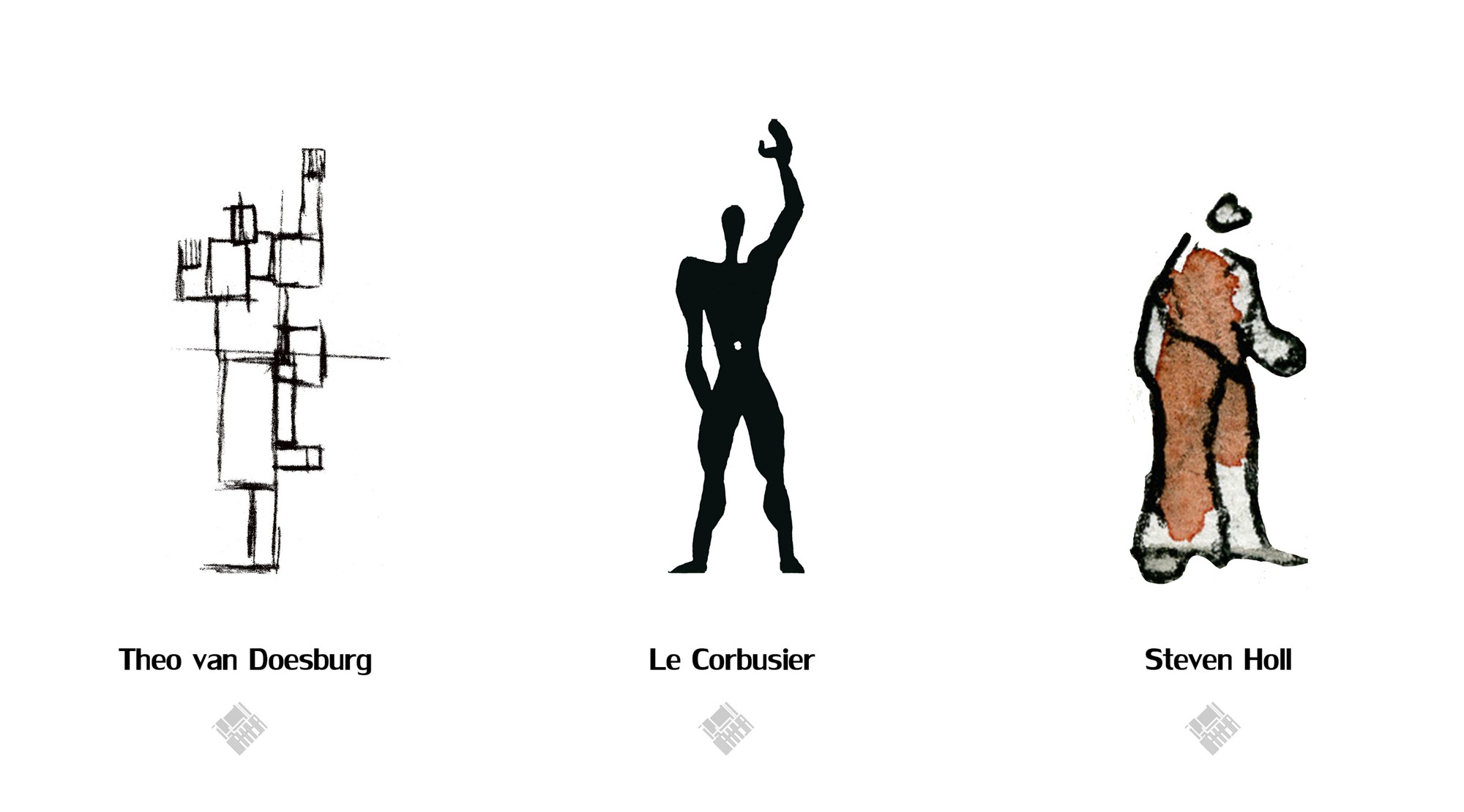 2000x1110 these architects' drawings of human figures offer an insight into - Architectural Drawing Scale