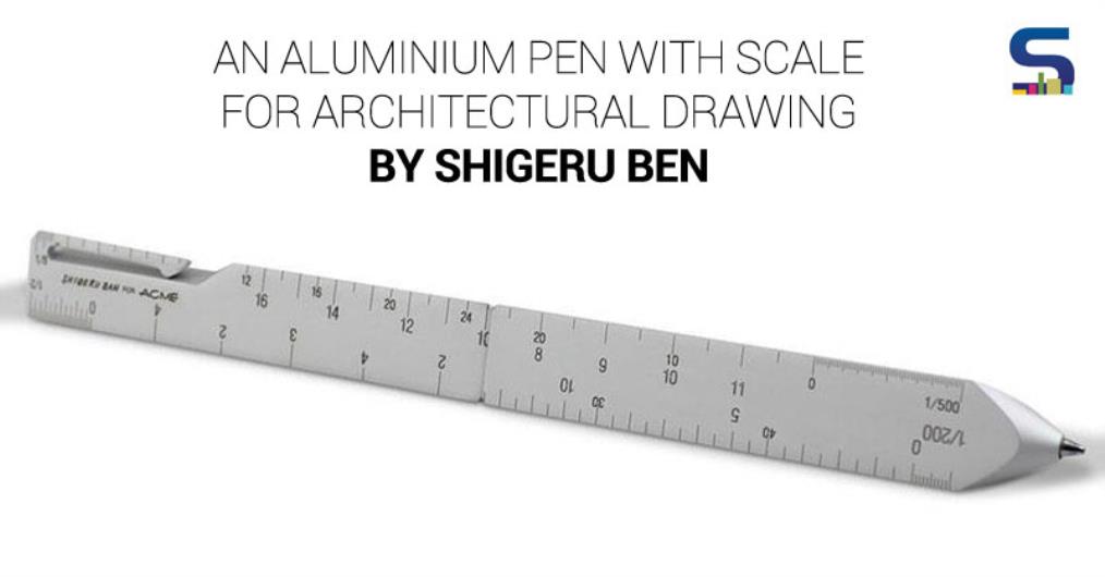1014x530 an aluminium pen with scale for architectural drawing - Architectural Drawing Scale