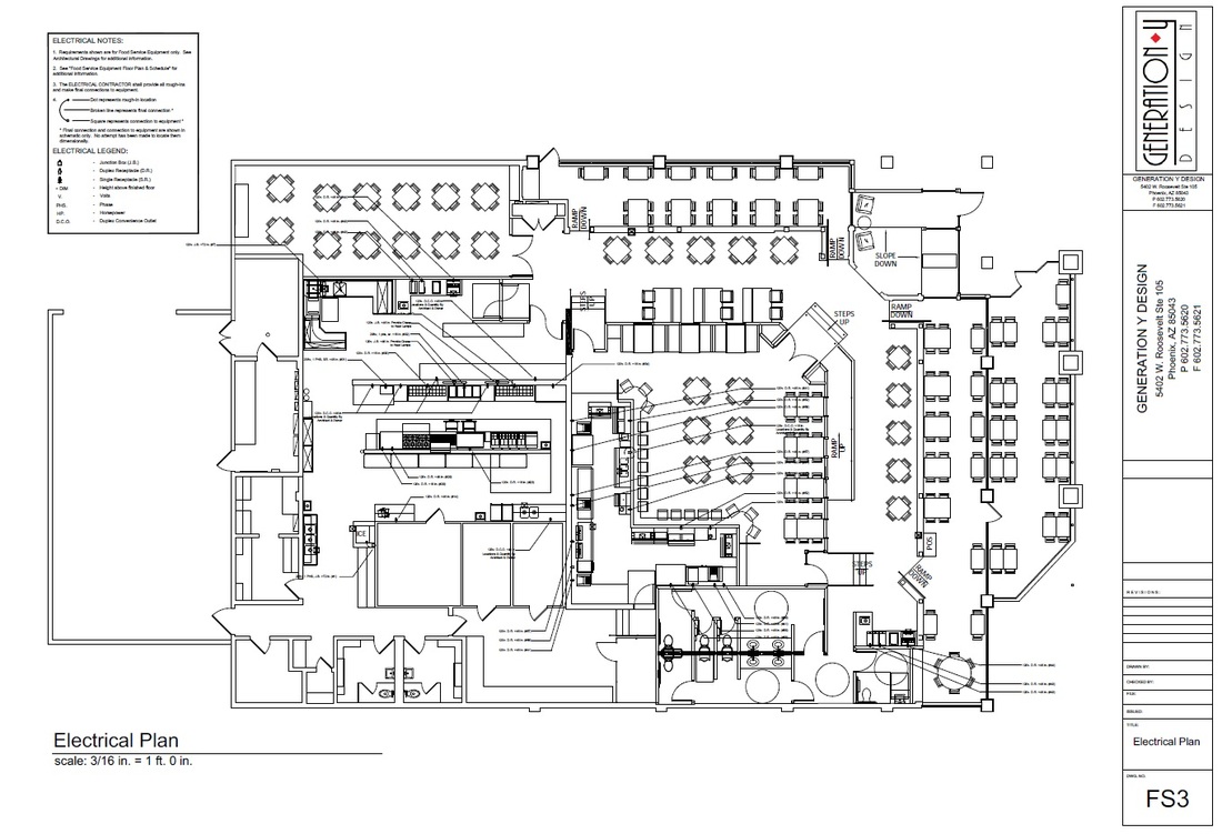 1100x751 restaurant architectural floor plan drawing - Architectural Site Plan Drawing