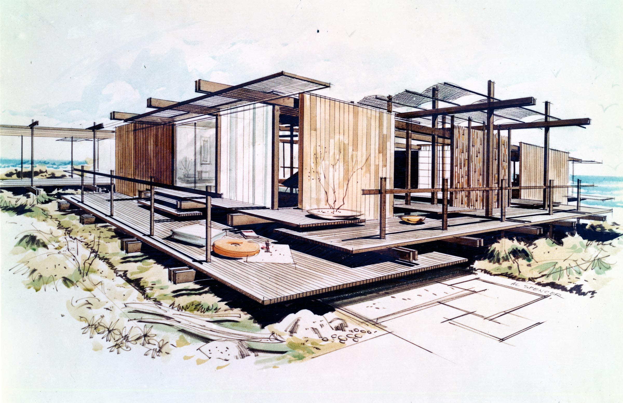 2400x1554 outside in the architecture of smith and williams pacific - Architecture Art Drawing