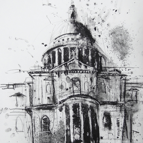 500x500 Tim Steward Artist Portfolio Historic Buildings - Architecture Art Drawing