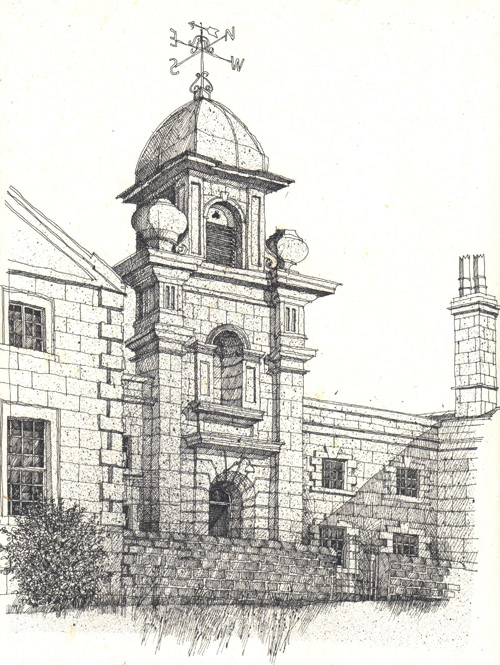 500x665 About The Artist David Wardman's Architectural Illustrations - Architecture Art Drawing