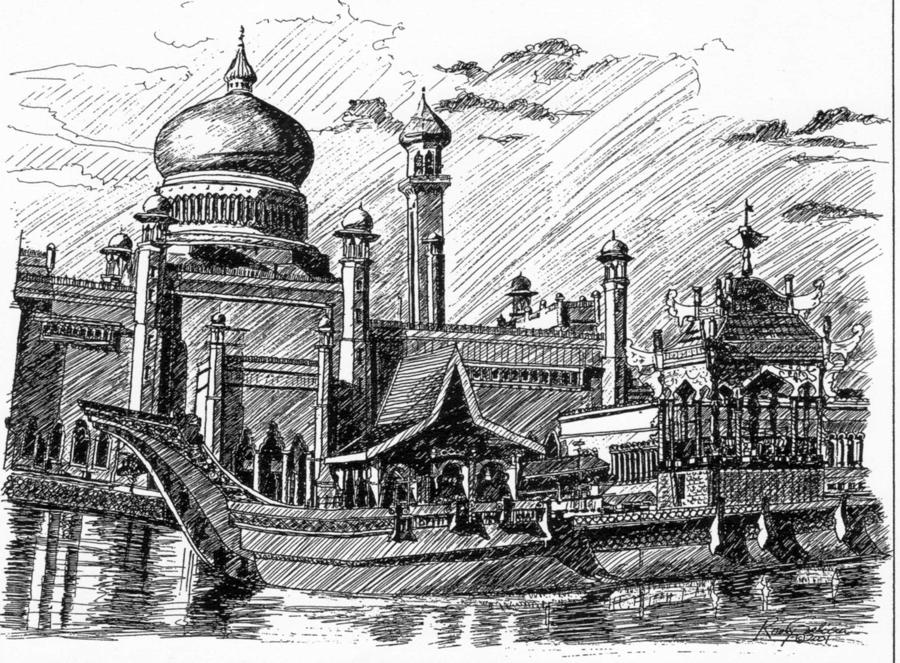 900x663 architecture drawing - Architecture Art Drawing