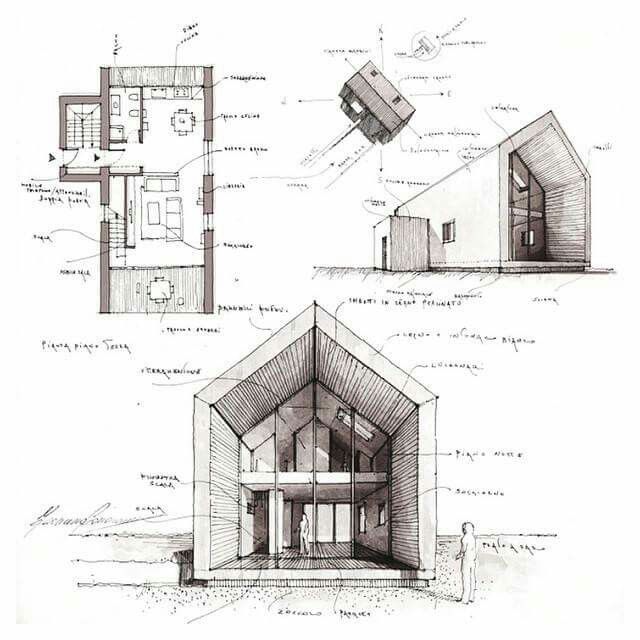 640x640 Sketch - Architecture Design Drawing