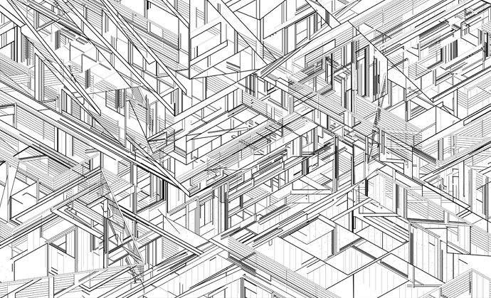 690x419 Drawing Codes Experimental Protocols Of Architectural - Architecture Drawing