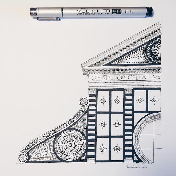 750x750 Incredible Miniature Architectural Drawings - Architecture Drawing