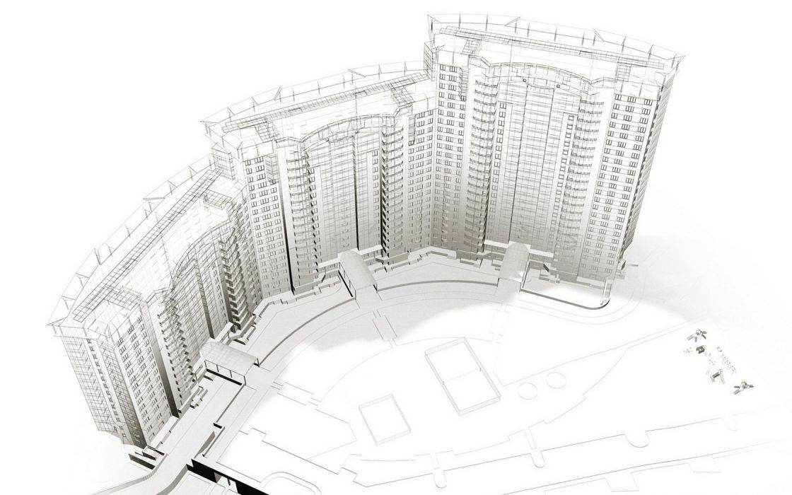 1120x700 Architecture Pc Cad Wallpaper Wallpaperup - Architecture Drawing Wallpaper