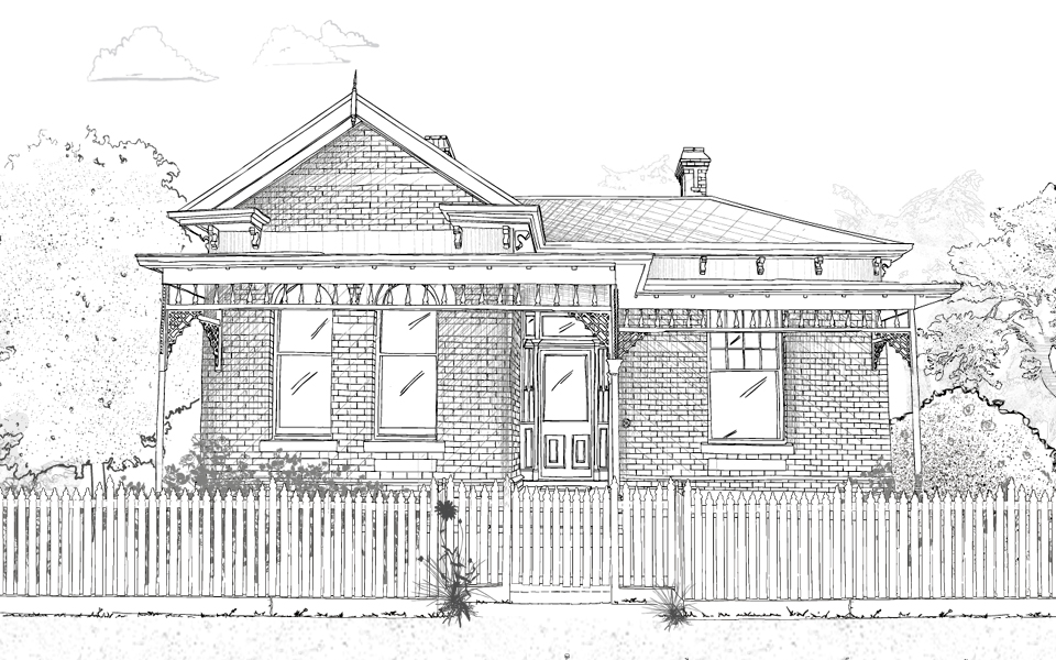 960x600 Edwardian House - Architecture House Drawing