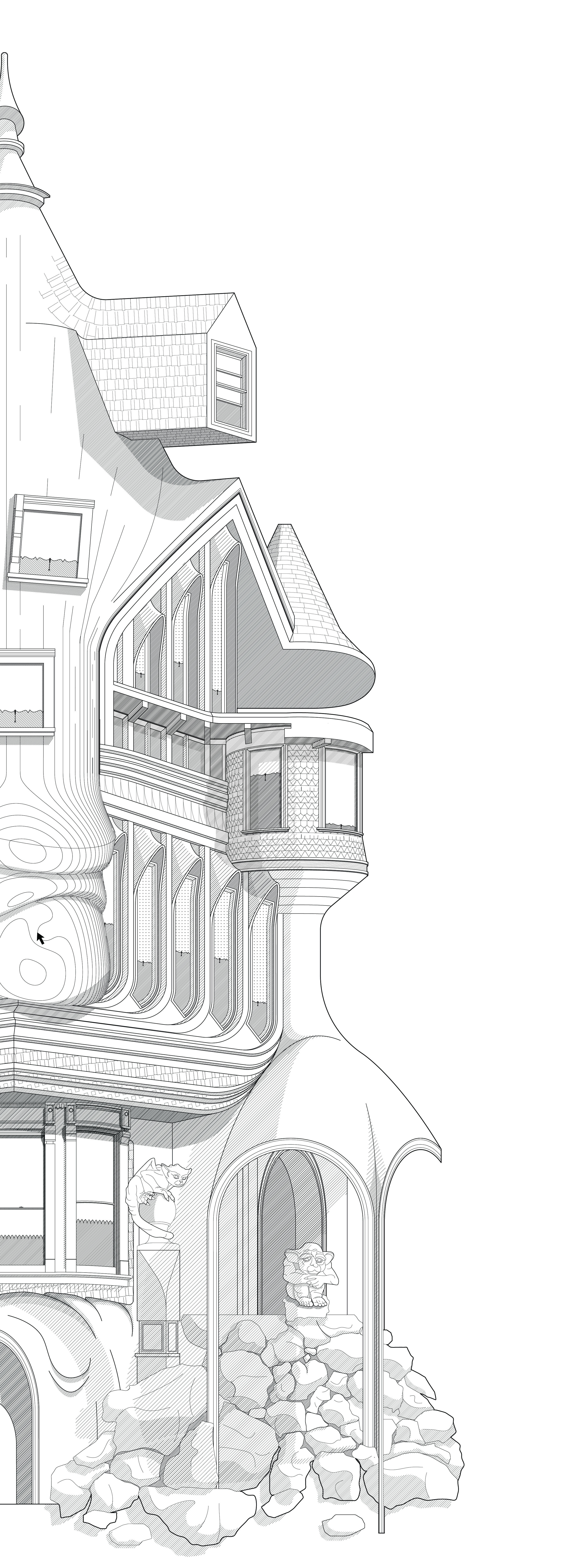 2700x7500 Then House No A Victorian Re Drawing - Architecture House Drawing