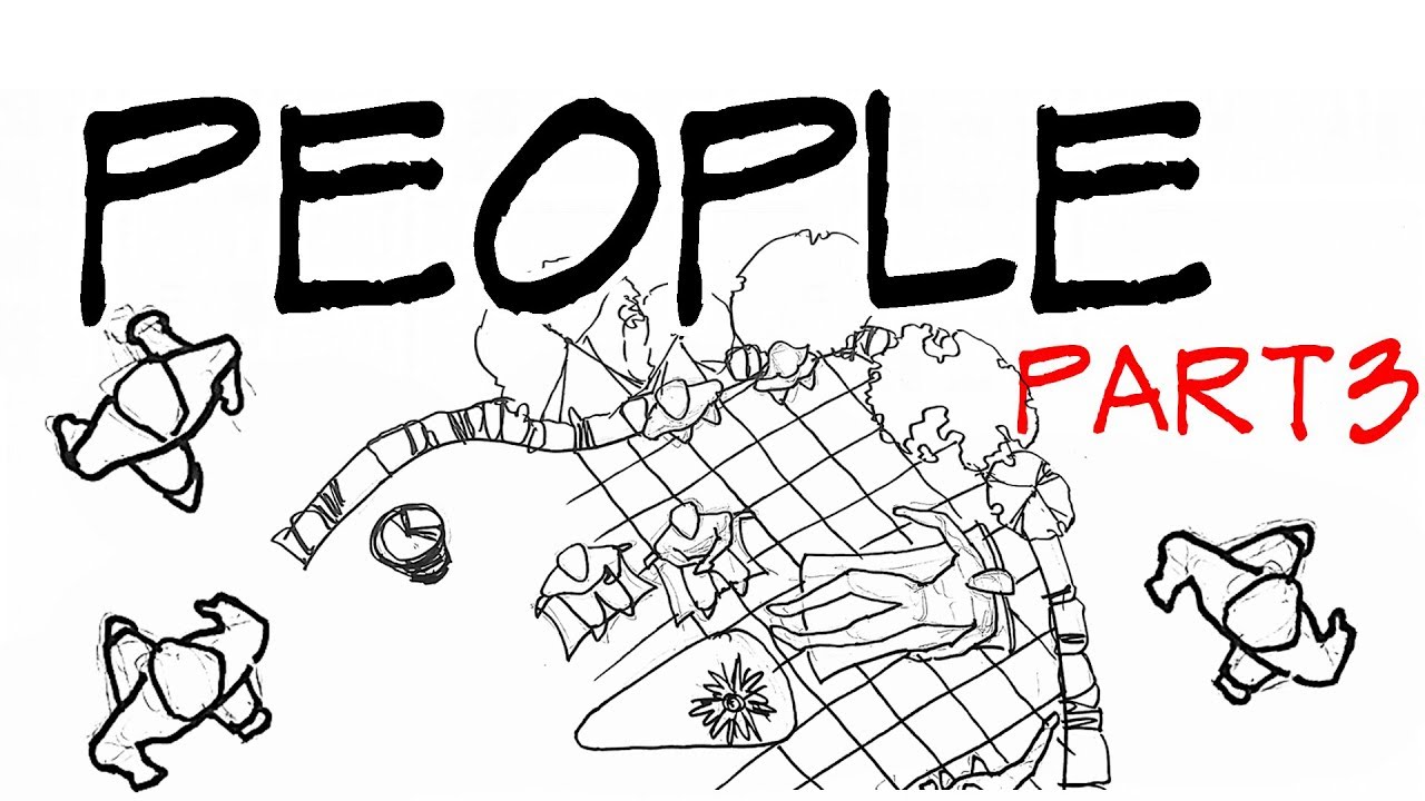 1280x720 Human Figures On Plan View - Architecture People Drawing