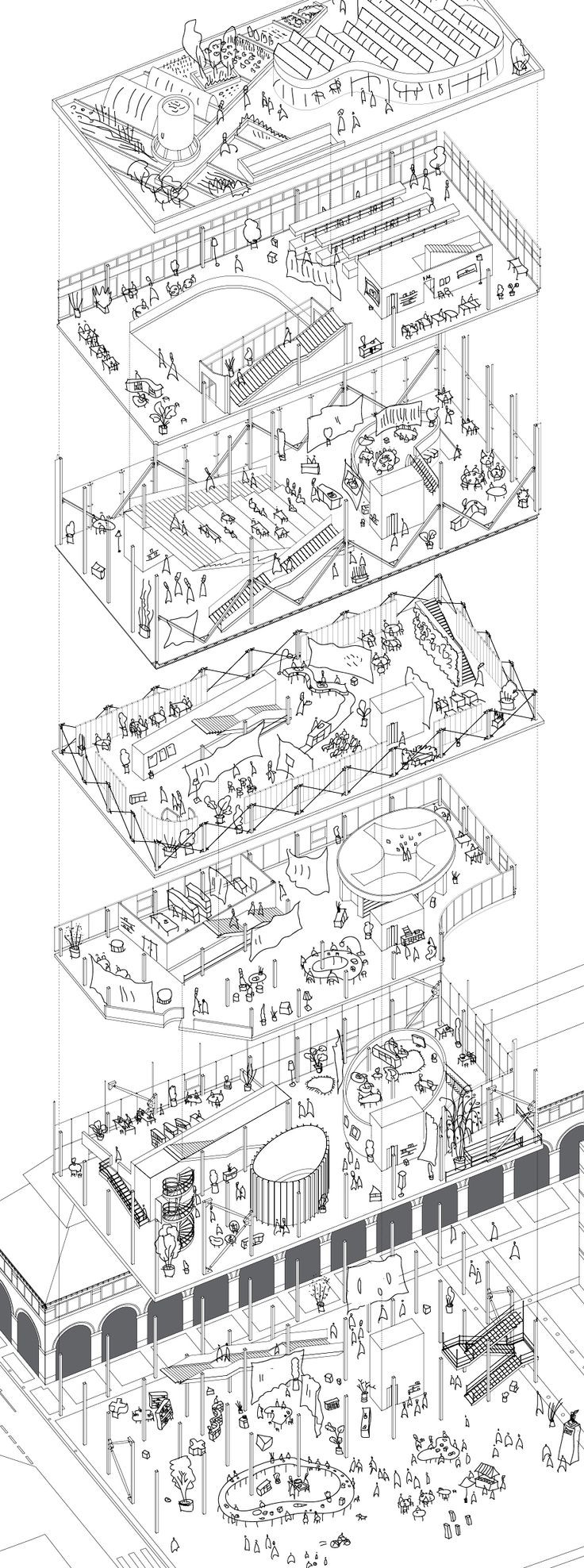 736x1976 Sketch Of People For Architectural Drawings Inspirational - Architecture People Drawing