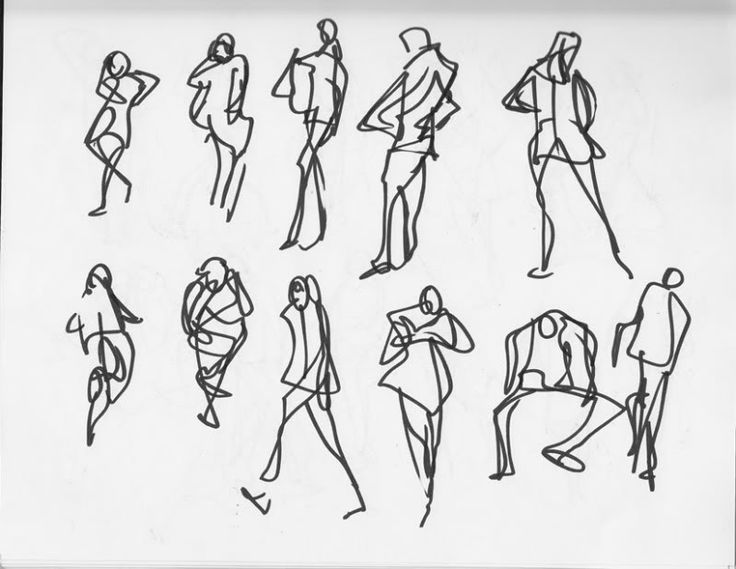 736x569 Simple Blob Figure For Architectural Sketches - Architecture People Drawing