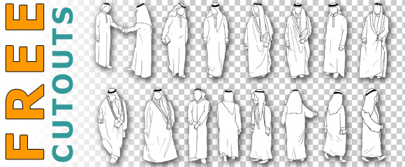 580x240 Graphics For Architectural Visualization - Architecture People Drawing