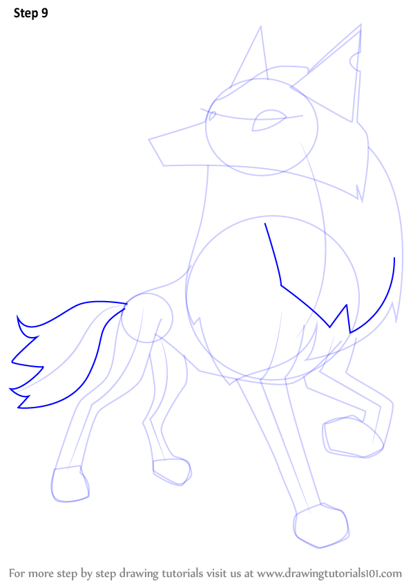 598x844 Learn How To Draw Arctic Wolf From Animal Jam - Arctic Wolf Drawing