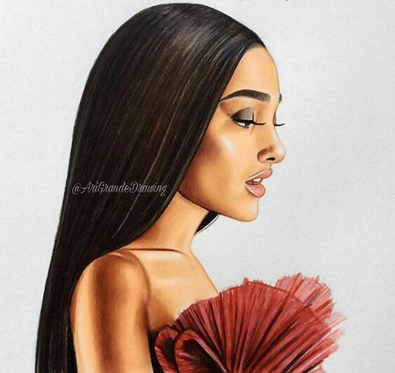 563x532 Ariana Grande Draw Images - Ariana Grande Drawing