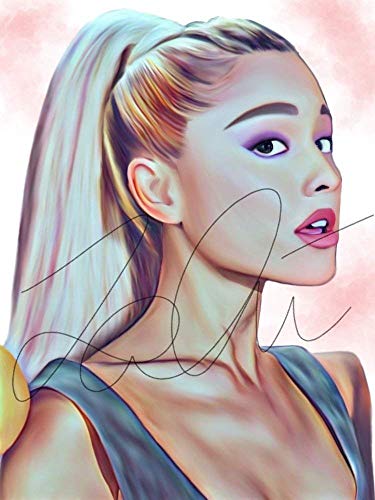 375x500 Ariana Grande Digital Drawing Print Poster Hand Drawn - Ariana Grande Drawing