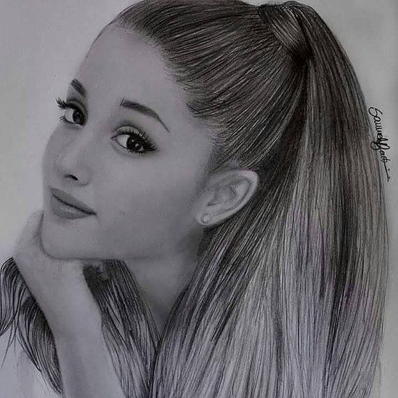 570x570 Ariana Grande Drawing, Pencil, Sketch, Colorful, Realistic Art - Ariana Grande Drawing
