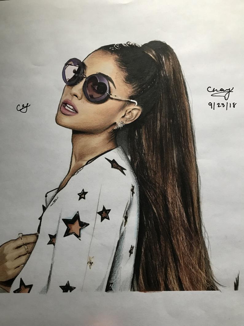 Ariana Grande Drawing At Paintingvalley Com Explore Collection