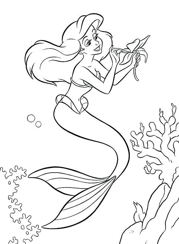 589x800 Ariel Drawing Halloween For Free Download - Ariel Drawing