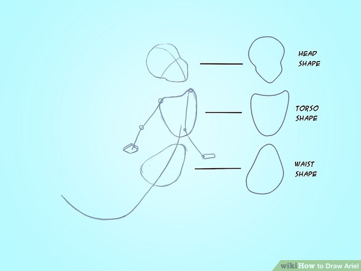 728x546 Ways To Draw Ariel - Ariel Drawing