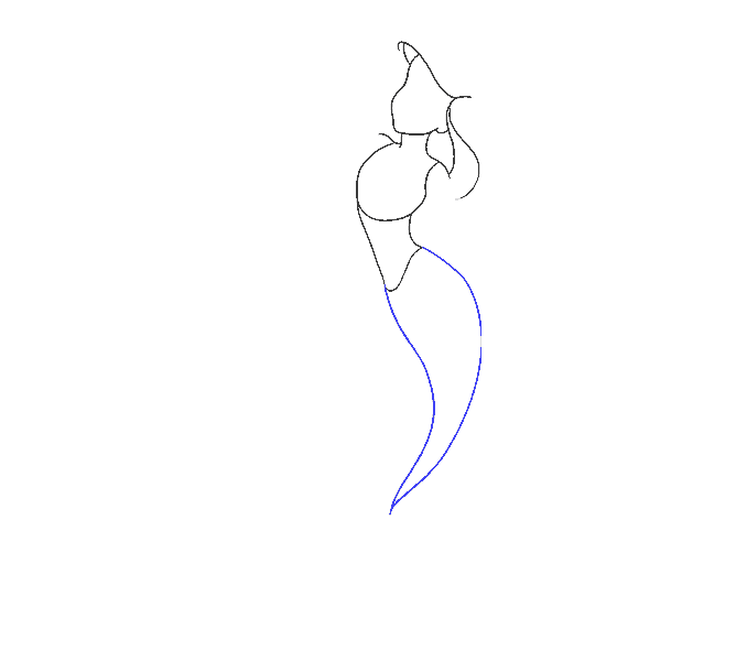 678x600 How To Draw Mermaid Ariel In A Few Easy Steps Easy Drawing Guides - Ariel Drawing Easy