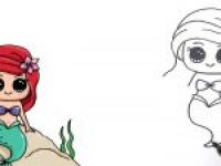 200x150 Easy How To Draw Ariel Full Body Drawing - Ariel Drawing Easy