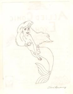 233x300 Ariel The Little Mermaid Drawing - Ariel Mermaid Drawing