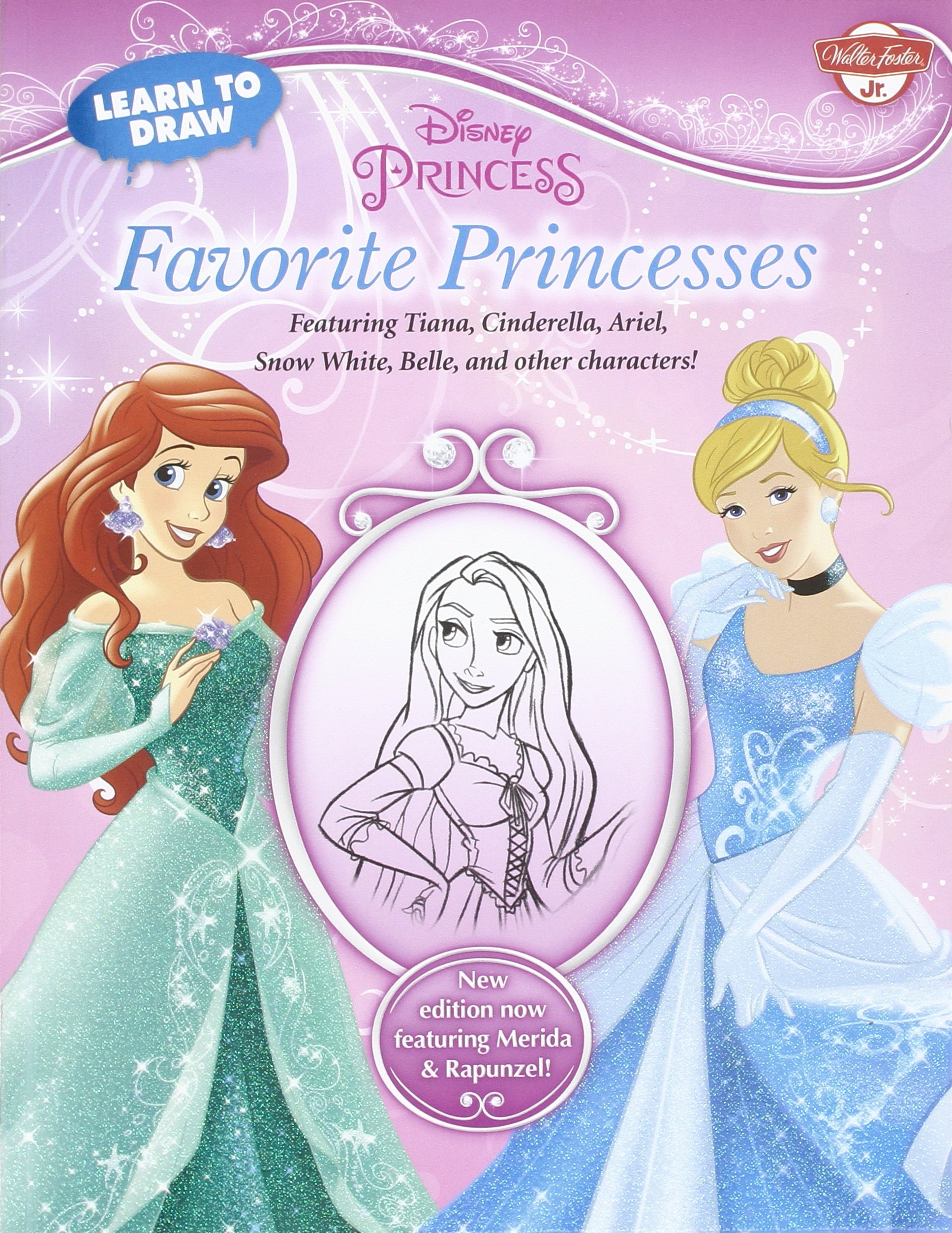 1935x2506 Learn To Draw Disney Favorite Princesses Featuring Tiana - Ariel Princess Drawing