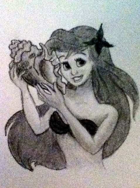 478x640 How To Draw The Little Mermaid - Ariel The Little Mermaid Drawing