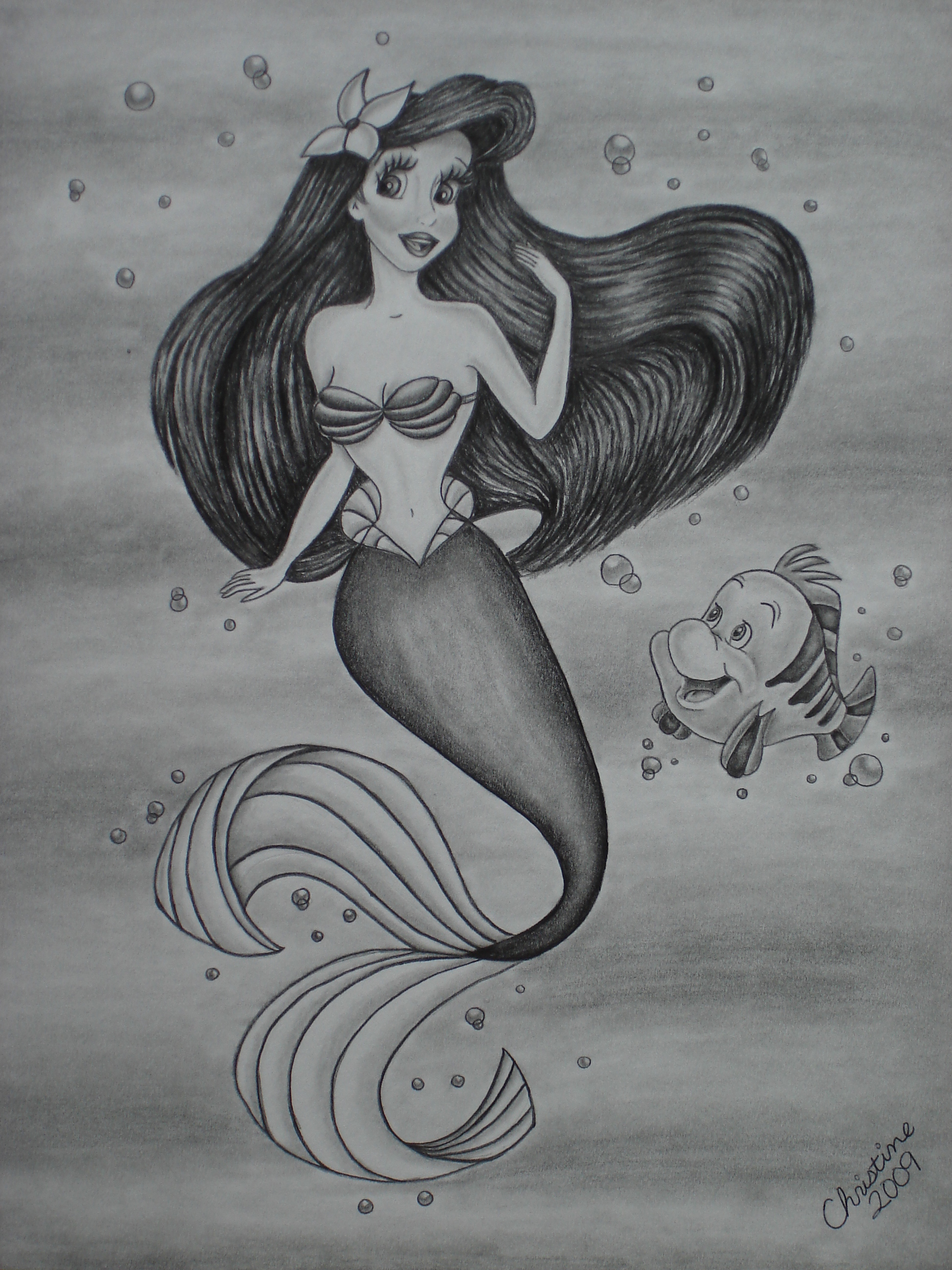 1920x2560 the little mermaid afbeeldingen ariel and bot drawing!! hd - Ariel The Little Mermaid Drawing