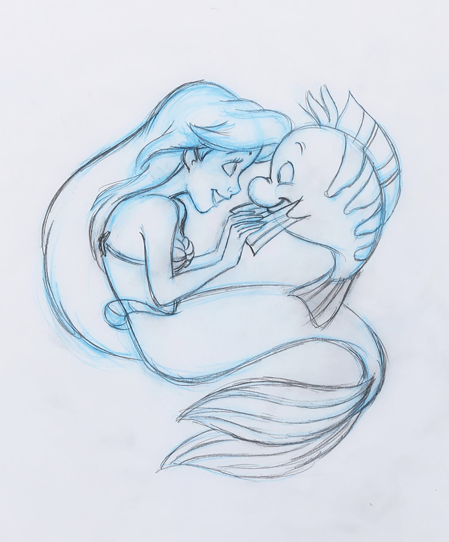 1432x1728  - Ariel The Little Mermaid Drawing