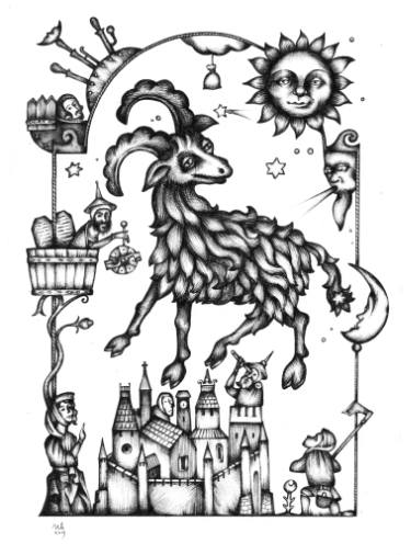 375x506 aries drawings for sale saatchi art - Aries Drawings