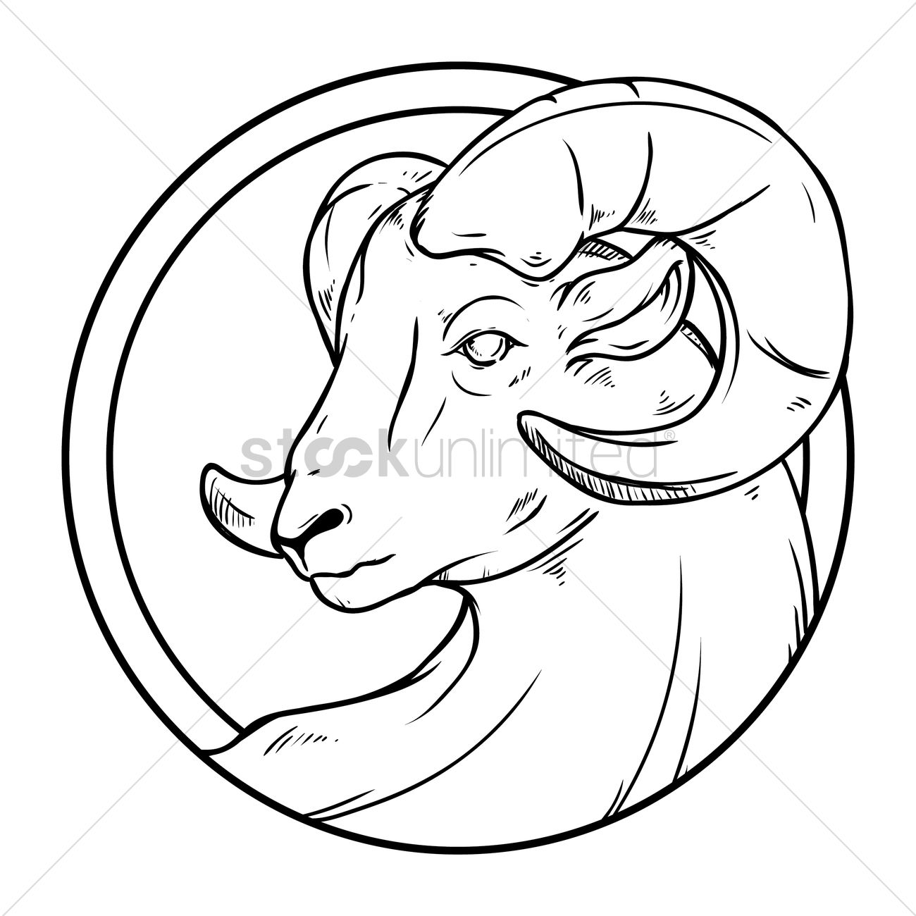 1300x1300 aries vector image - Aries Drawings