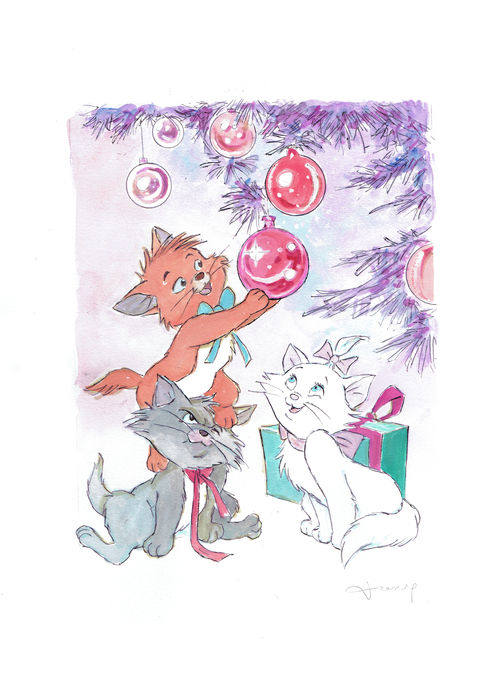 487x700 fernandez, tony - Aristocats Drawing