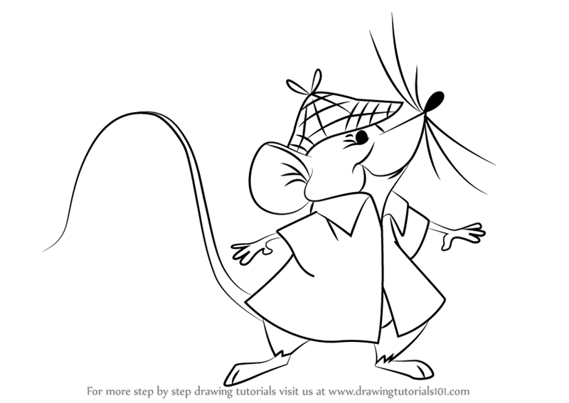 800x567 Learn How To Draw Roquefort From The Aristocats - Aristocats Drawing