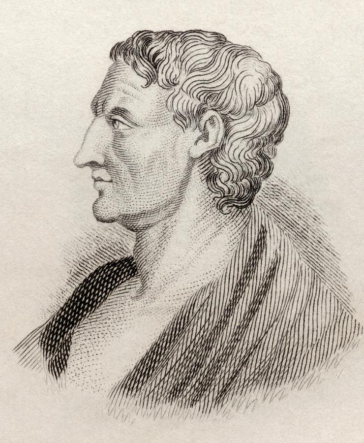 740x900 aristotle from crabbes historical dictionary drawing - Aristotle Drawing