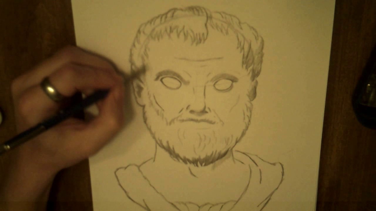 1280x720 Aristotle Sketch Corydrawsthings - Aristotle Drawing