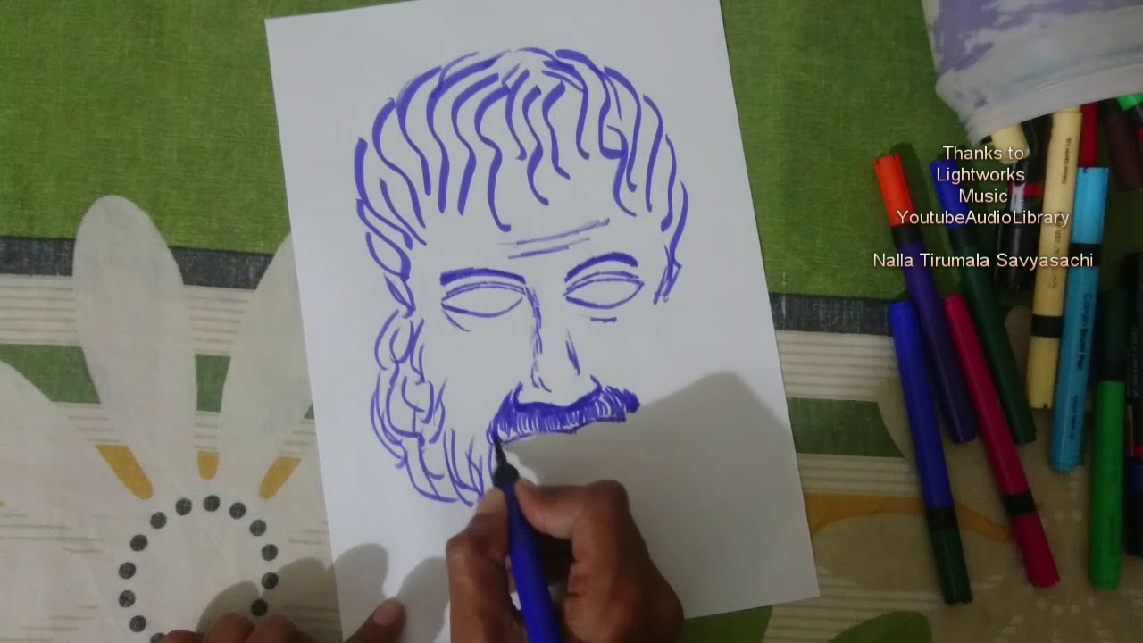 1280x720 How To Draw Aristotle - Aristotle Drawing