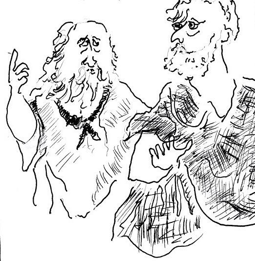 523x534 Plato And Aristotle Drawing - Aristotle Drawing