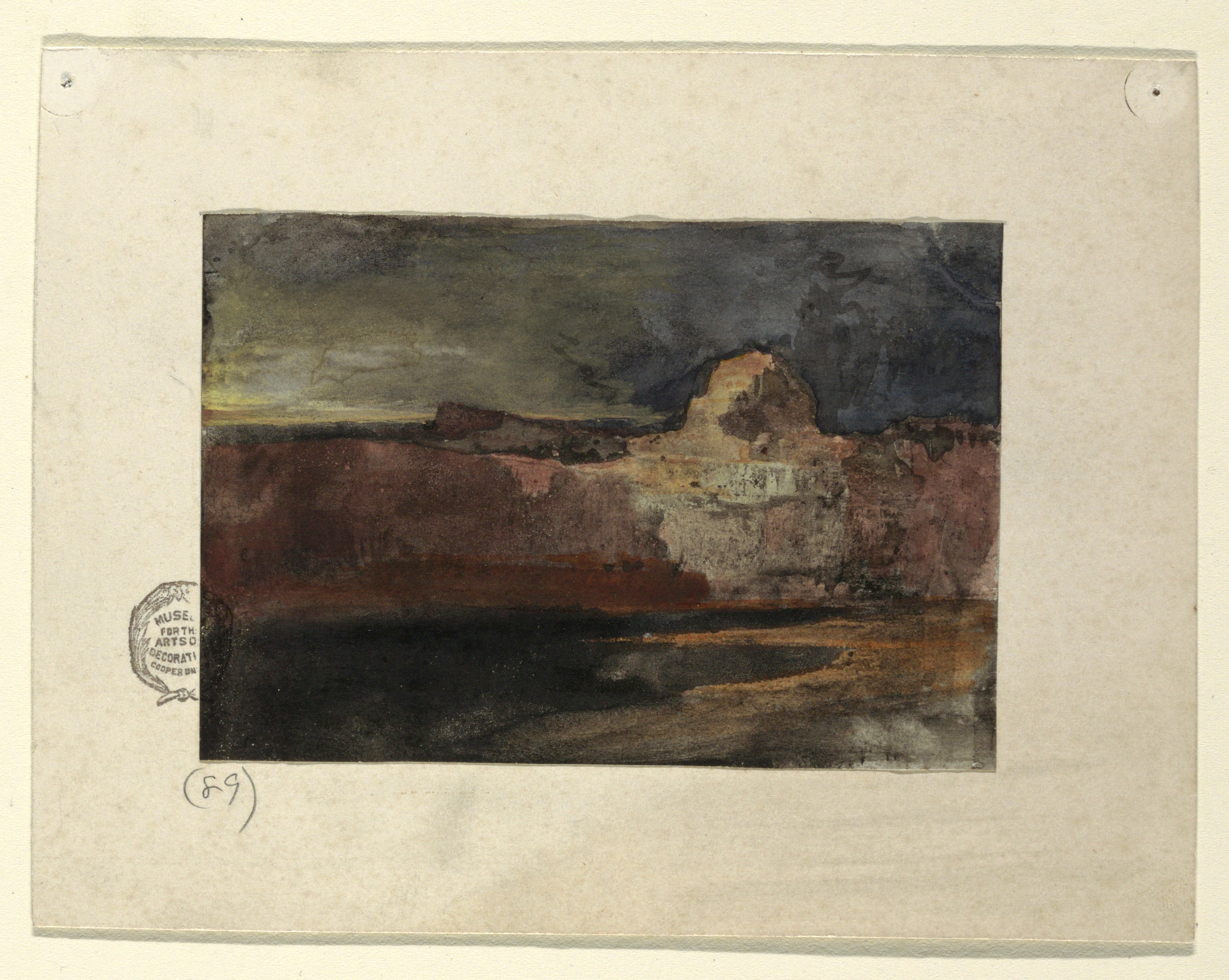 3094x2467 filedrawing, grand canyon in stormy weather, arizona, ca - Arizona Drawing