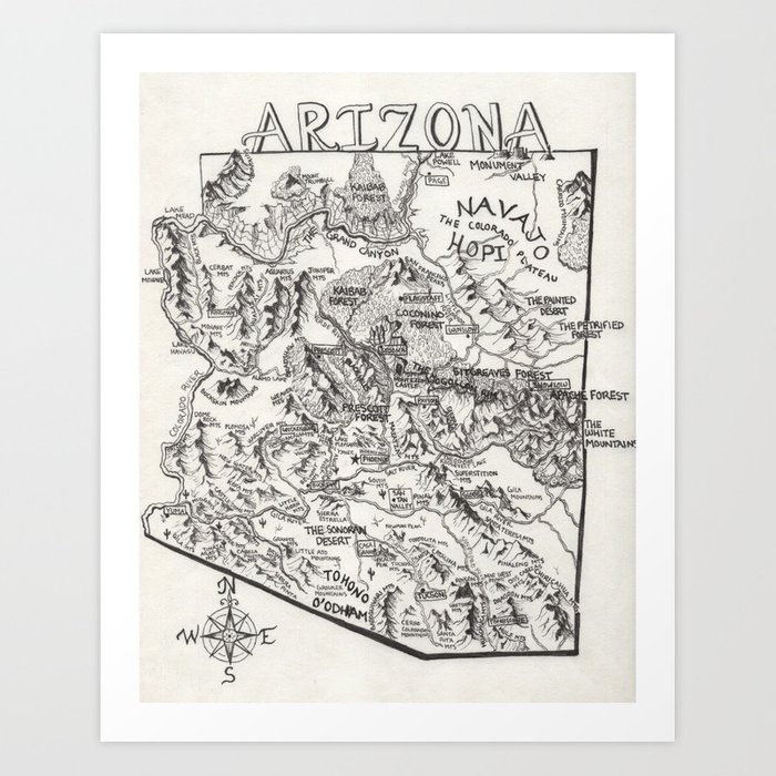 Arizona Drawing at Explore collection of Arizona