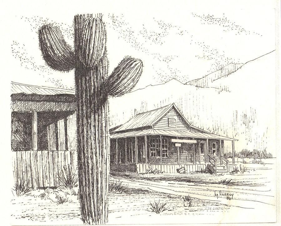 900x723 stanton ghost town arizona drawing - Arizona Drawing