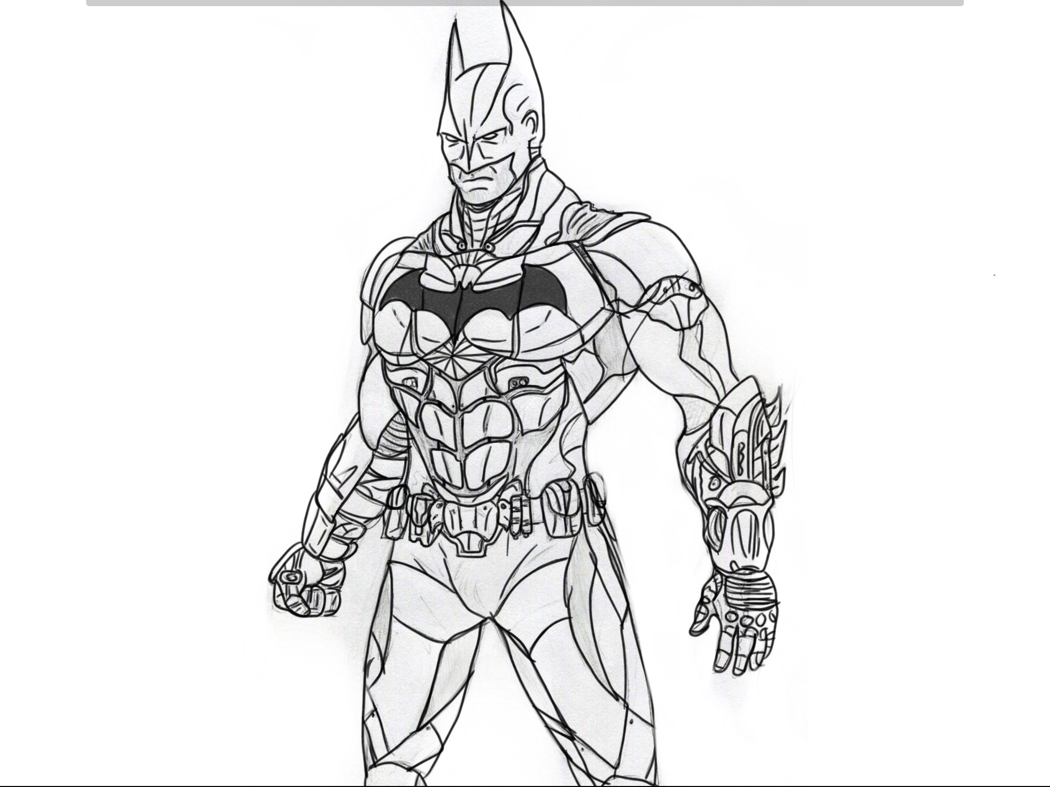 2048x1536 Batman Arkham Knight - Arkham Knight Drawing