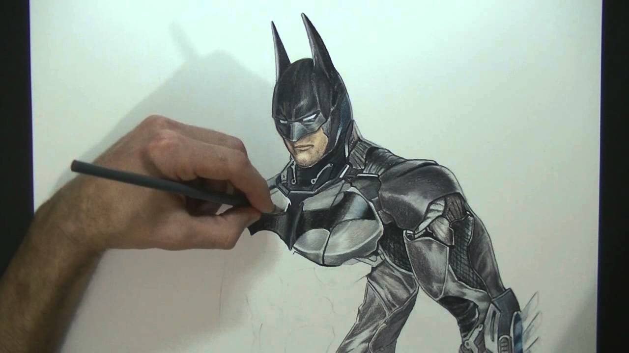 1280x720 Drawing Batman - Arkham Knight Drawing