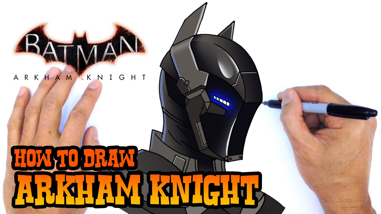 1280x720 How To Draw Arkham Knight Dc Comics - Arkham Knight Drawing