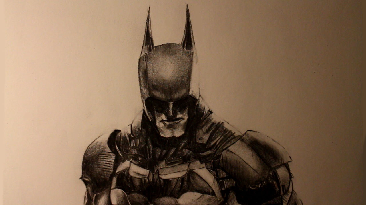 1280x720 How To Draw Batman From Batman Arkham Knight - Arkham Knight Drawing