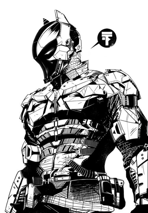 500x716 Arkham Knight Digital Comic Tumblr - Arkham Knight Drawing