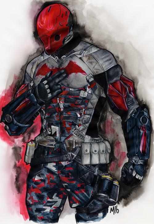 500x724 Mrjasontodd Scanned This Red Hood Drawing, Enjoy! D Red Hood - Arkham Knight Drawing